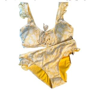 Juicy Couture Yellow Floral Bikini
